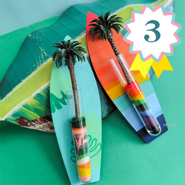 夏のイベントランキング　第3位　トロピカル・サンドアート～サーフボード