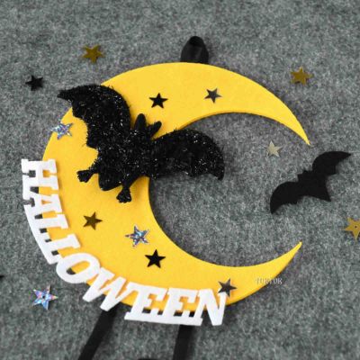 月夜のハロウィンリース